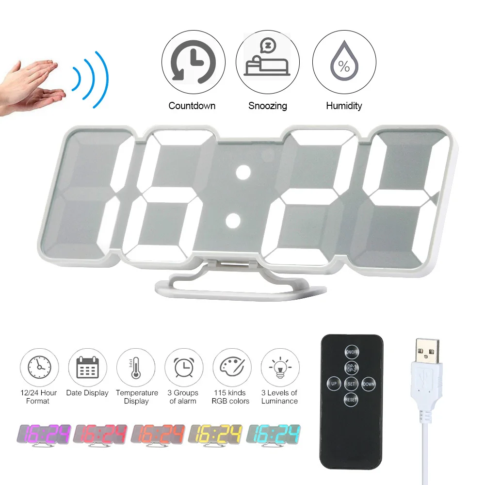 Настенные светодиодные часы | Дом и сад