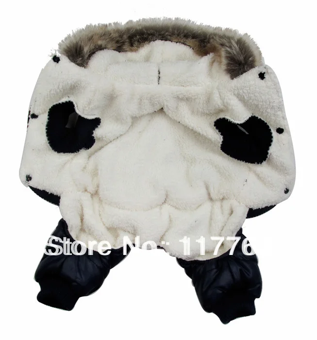 Новое поступление синяя зимняя куртка для собаки с принтом снеговиков