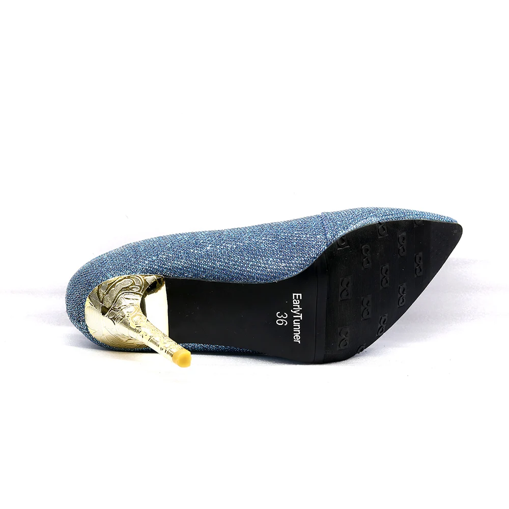 Новый Лидер продаж Темно Синие сексуальные женские вечерние туфли лодочки