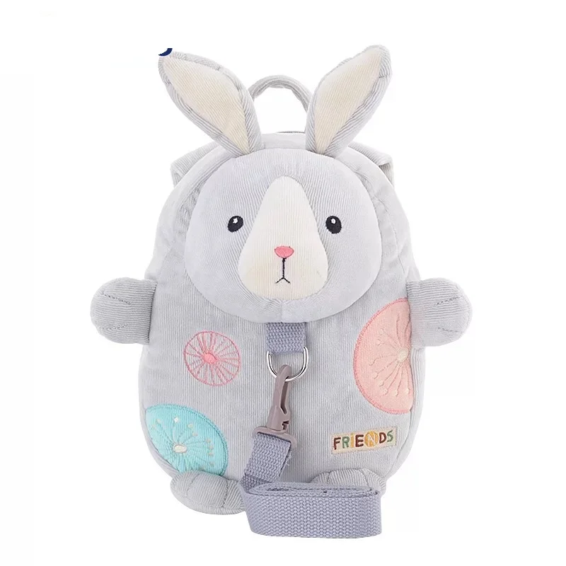 Рюкзак для детей Детский плюшевый с защитой от потери мальчиков и девочек|rabbit