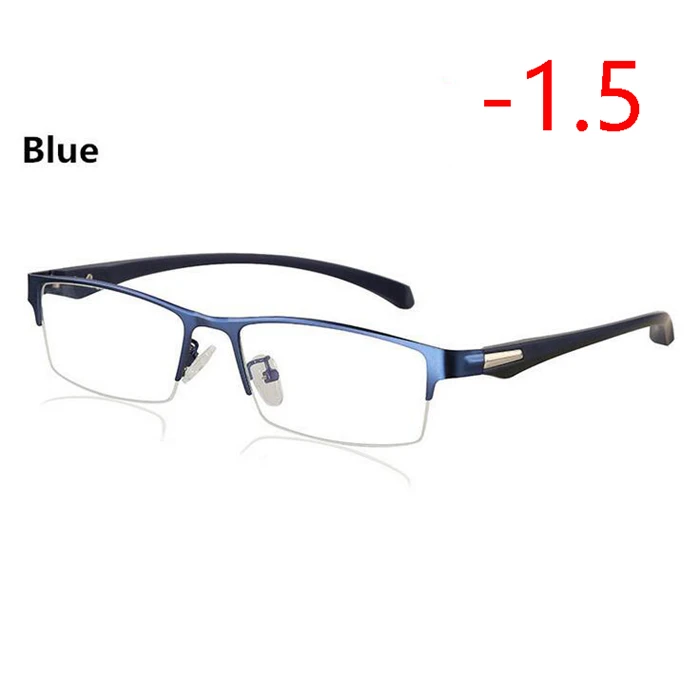 Myopia 150 Новинка, полуоправа, солнечные фотохромные очки для близорукости, оптические мужские очки для студентов, близорукие очки, очки по рецепту-1,0-4 - Цвет оправы: Myopia 150
