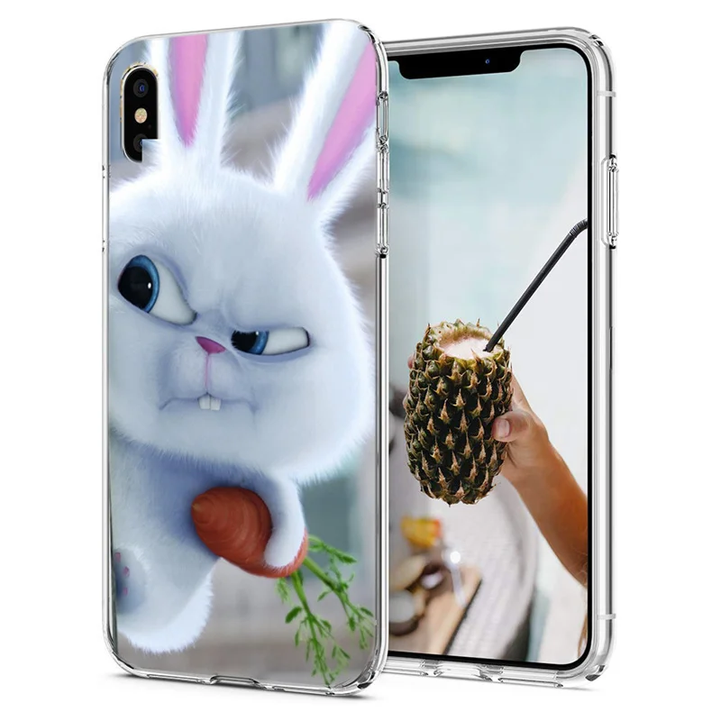 Мягкий чехол для телефона iPhone X XS XR чехлы из силикона ТПУ цветной розовый с