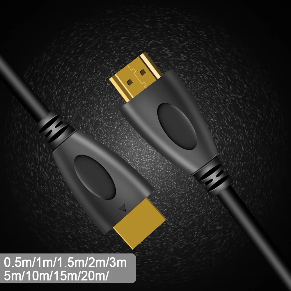 HDMI кабель видео кабели 5 м 10 12 15 0 1 2 3 позолоченный 4 1080P 3D для HDTV сплиттер коммутатор