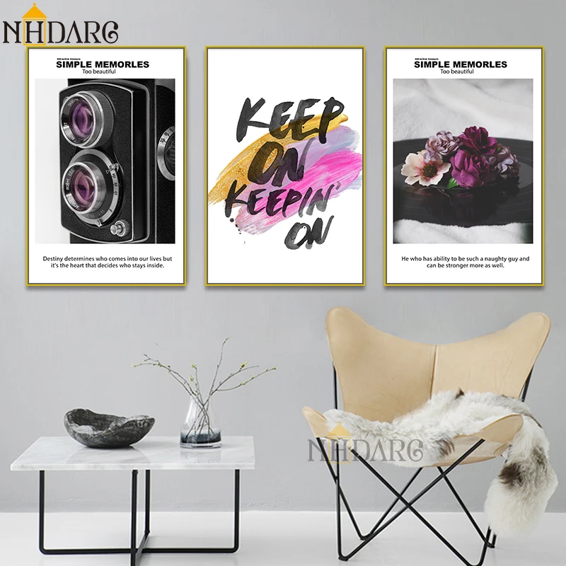 Современный простой модный стиль вдохновляющие сохранить цитату холст печать