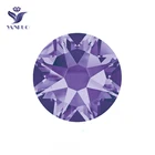 YANRUO 2088HF SS20 Танзанит 1440 шт. 8 большой 8 маленький Flatback Стразы с прямой основой Стразы гладить на Хрустальные стеклянные стразы камень