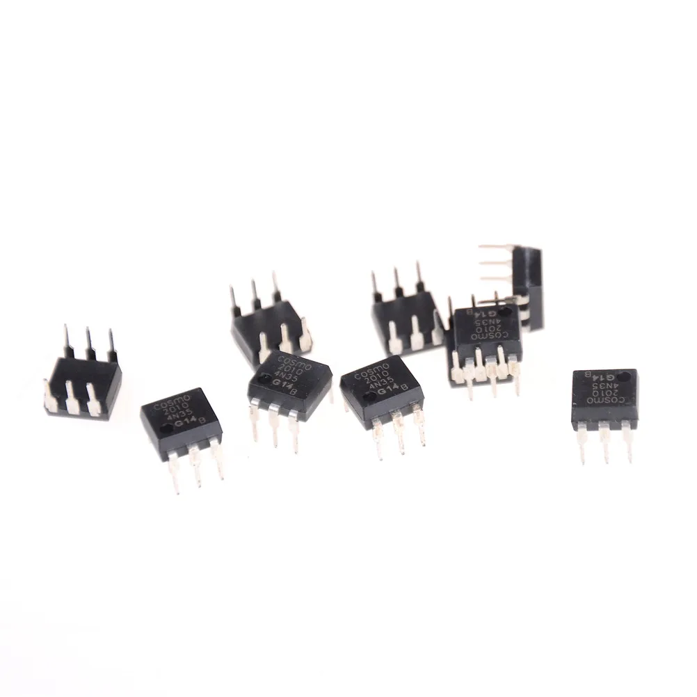 10 шт 4N35 FSC оптопары фототранзистор разъемы ИС 30V DIP6 Горячая Новинка|Соединители| |