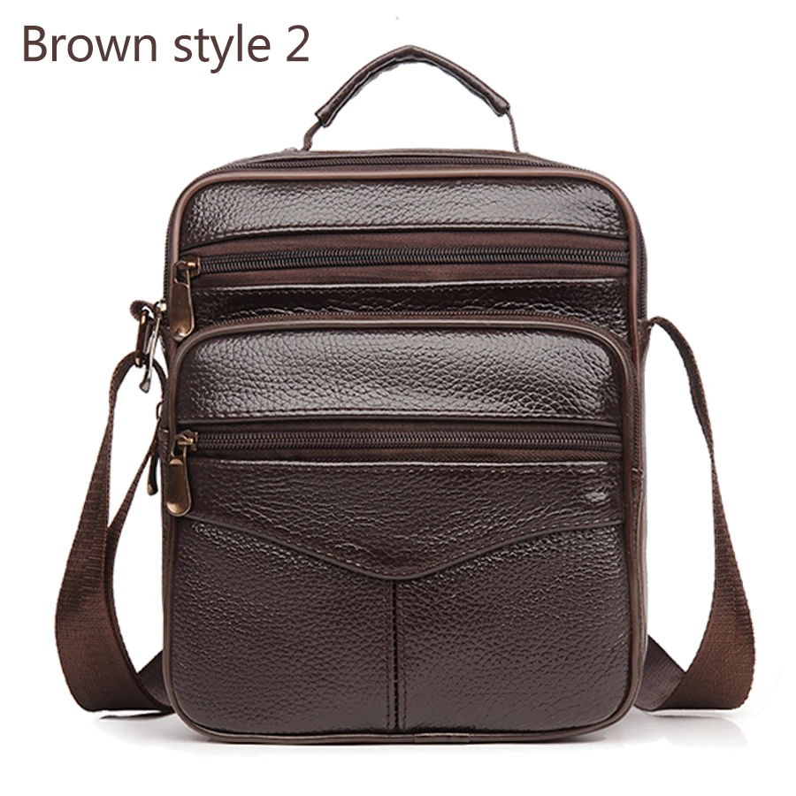 

JackKevin Genuine Leather Men Handbag Shoulder Bag Hot Sale Cow Leather Bag Vintage Casual Style Flap Bags Men's Crossbody Bag