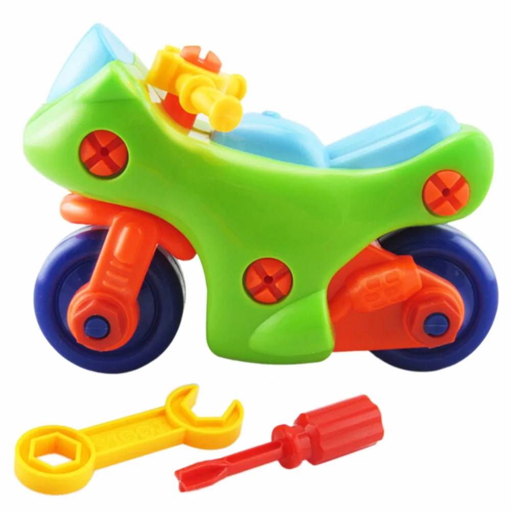 

Color Random Children DIY Disassembly Motorcycle Toy Assembled Model Toy Vehicles Educational toys above 3 years old