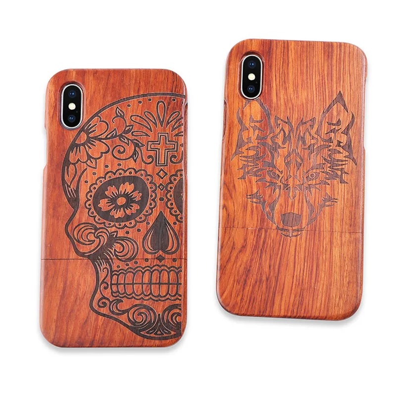 Натуральный деревянный ящик для iphone X 8 7 6 6s Plus SE 5 5S samsung Galaxy Note 8 S6 S7edge S8 S9Plus чехол Ретро тисненый Деревянный чехол