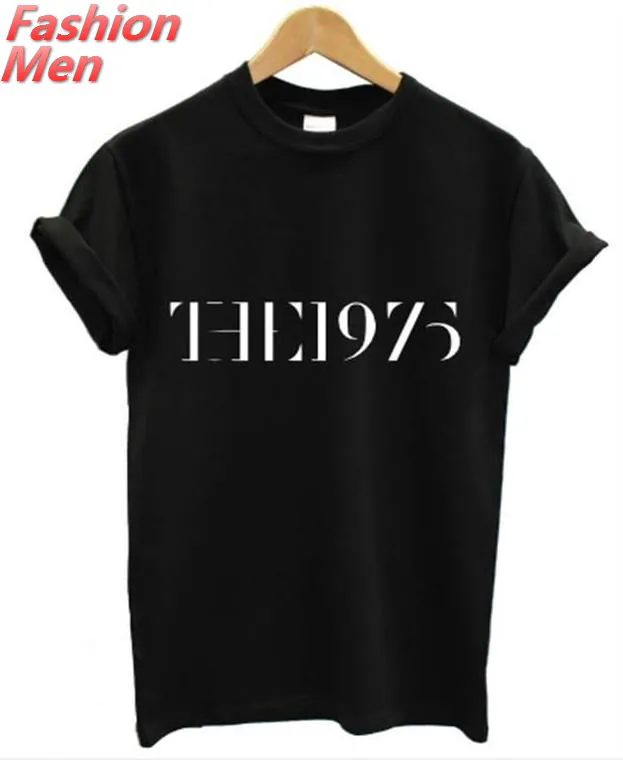Мужская футболка с буквенным принтом 1975 модная повседневная забавная рубашка
