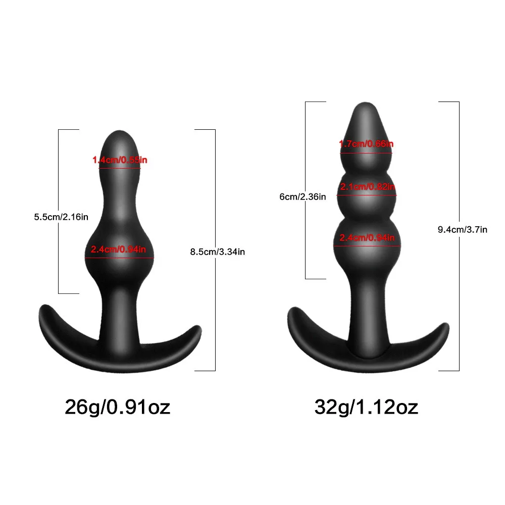 1PC Medical Silicone Anal Beads Butt Plug Plugs Novelty Entry-level ButtPlug Erotic Sex Toys For Woman Men Gay Products | Красота и