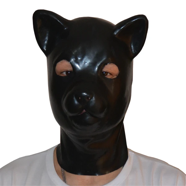 (LH2)100% натуральная полноголовая латексная маска для собак поросенков кошек голов