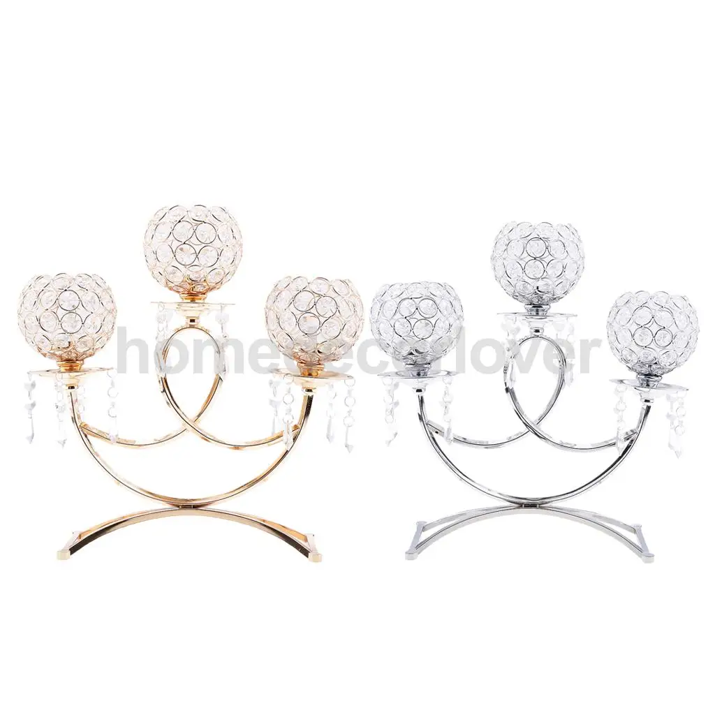 Свадебный Праздничный подсвечник для чайной свечи с 3 ручками центральный столик