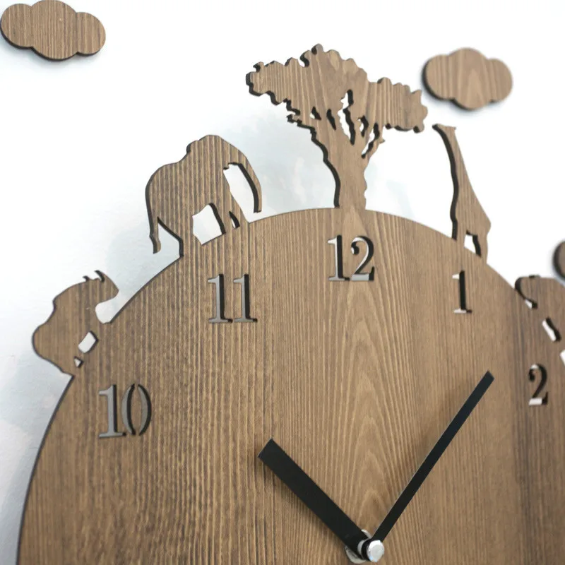 Корейские креативные часы с изображением животных из мультфильмов для спальни