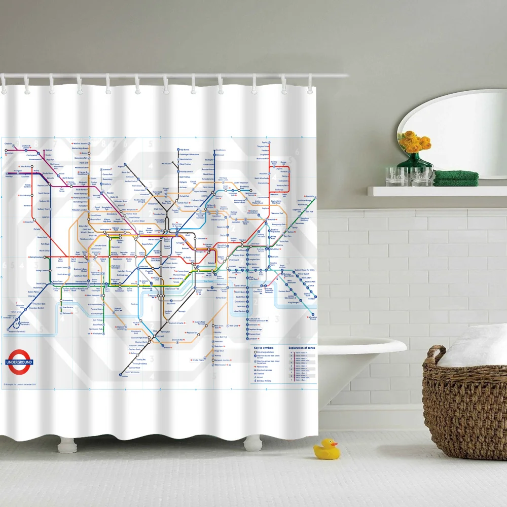 TZ161246 periodic table shower curtain World map curtain large 180x200cm 3d Bath Single Printing Waterproof Polyester for bathroom Decor - Цвет: TZ161246