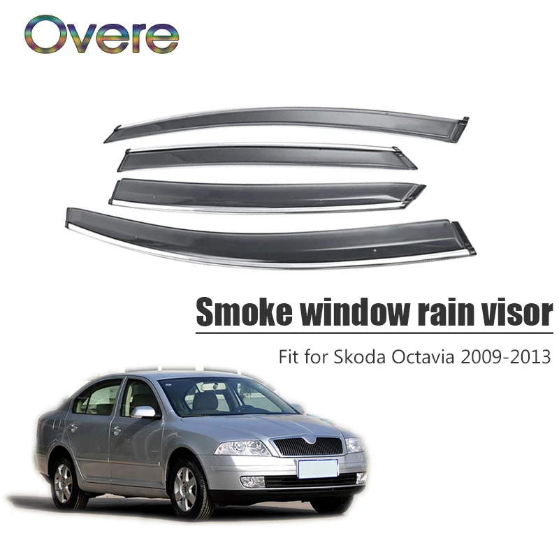 Козырек от дождя для Skoda Octavia 2009 2010 2011 2012 2013 1 комплект | Автомобили и мотоциклы