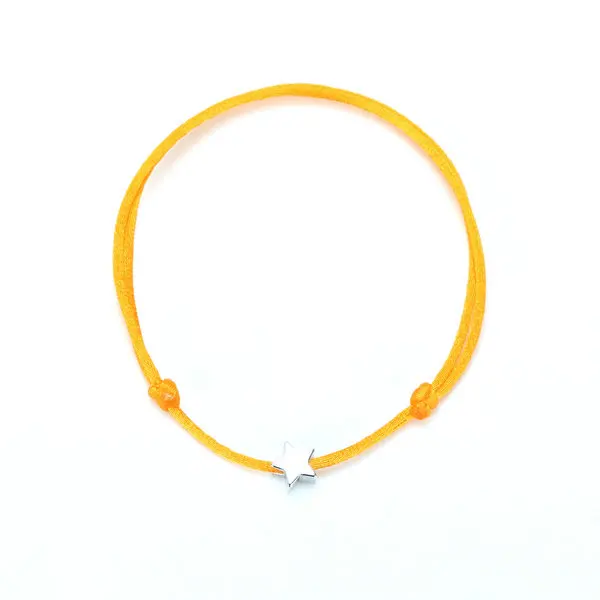 Yellow G. YCX 5 шт./компл. Серебряный Взгляд Красный строка дружбы браслеты нержавеющая сталь регулируемый красная веревка на удачу пара Bracelts для женщин комплект браслетов нержавеющей стали - Окраска металла: Yellow
