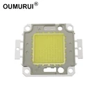 Чип LED COB 10 Вт, 20 Вт, 30 Вт, 50 Вт, 100 Вт, 9-12 В, 32-34 в, прожектор, теплый белыйбелый 24*40 мил, Huga, 1 шт.