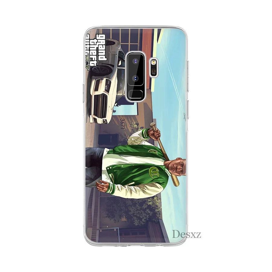 Чехол для телефона Samsung A10 A20 A30 A40 A50 A51 A60 A70 A71 A81 A91 A9 A7 A5 A6 A8 Plus rockstar gta 5 Grand Theft Жесткий