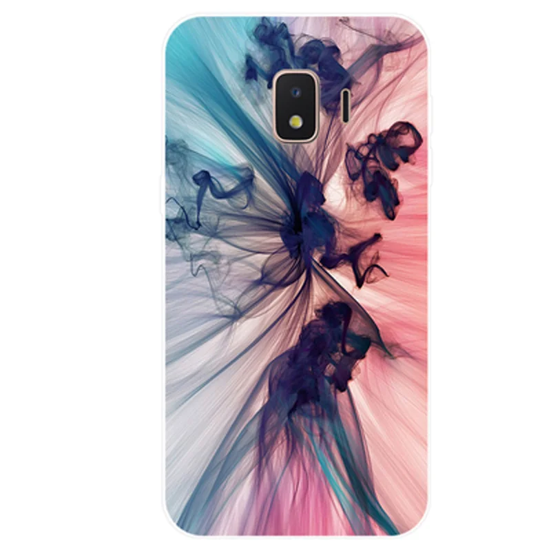 Мягкий силиконовый чехол для телефона Samsung Galaxy J2 Core прозрачный с рисунком из