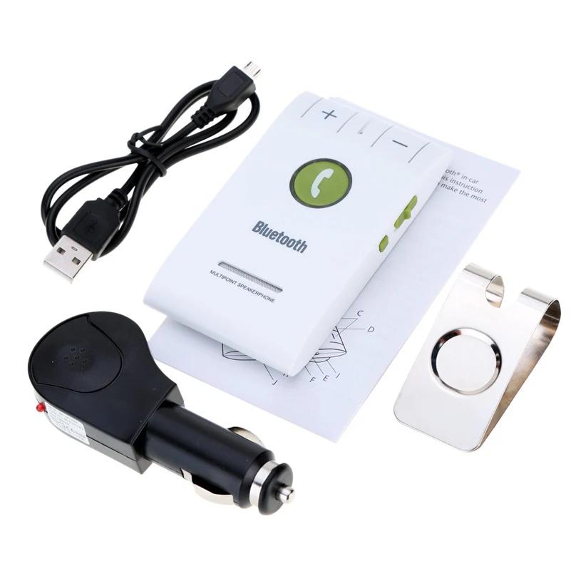 Hands free AUX Bluetooth гарнитура для авто Автомобильная 6e Гарнитуры Free Car Kit Громкая