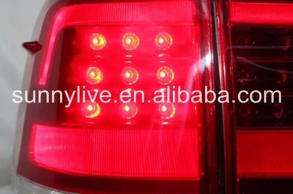 Светодиодный Land Cruiser FJ200 LC200 светодиодный задний фонарь красный White2015- год CN