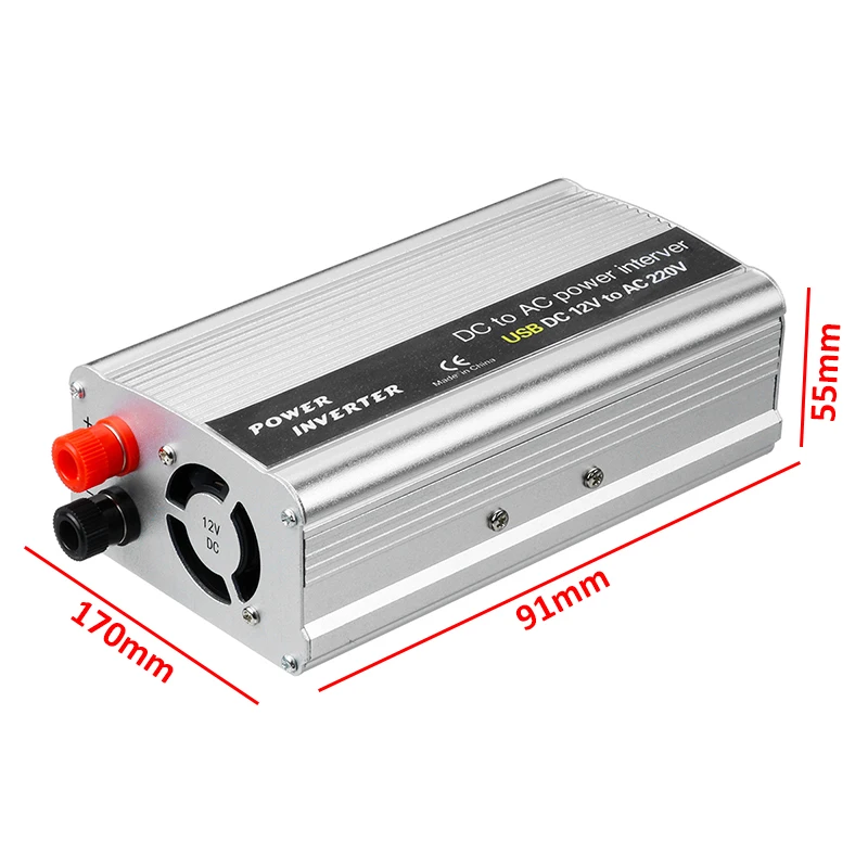 4000W Peaks Solar Power Inverter 12V 220 Voltage Modified Sine Wave USB Car Charge Converter Transformer 2000W