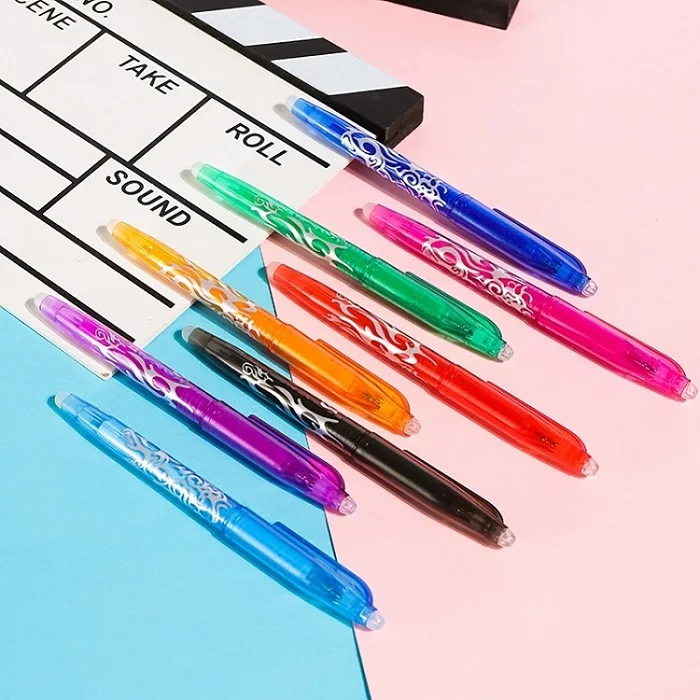 1Pcs Random Erasable Корейская Желейная цветная стираемая гелевая ручка, милые канцелярские принадлежности, новинка, милый медведь, кошка, подарок, для школы, офиса, Kawaii, вещь, стационарная заправка - Цвет: 1Pcs Random Erasable