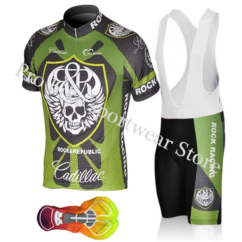 Cycling jersey set17 Рок Гонки классический летний Велоспорт Джерси MTB велосипедная одежда короткий рукав велосипед спортивная одежда трико Ropa Ciclismo Hombre 16D гель - Цвет: Cycling jersey set17