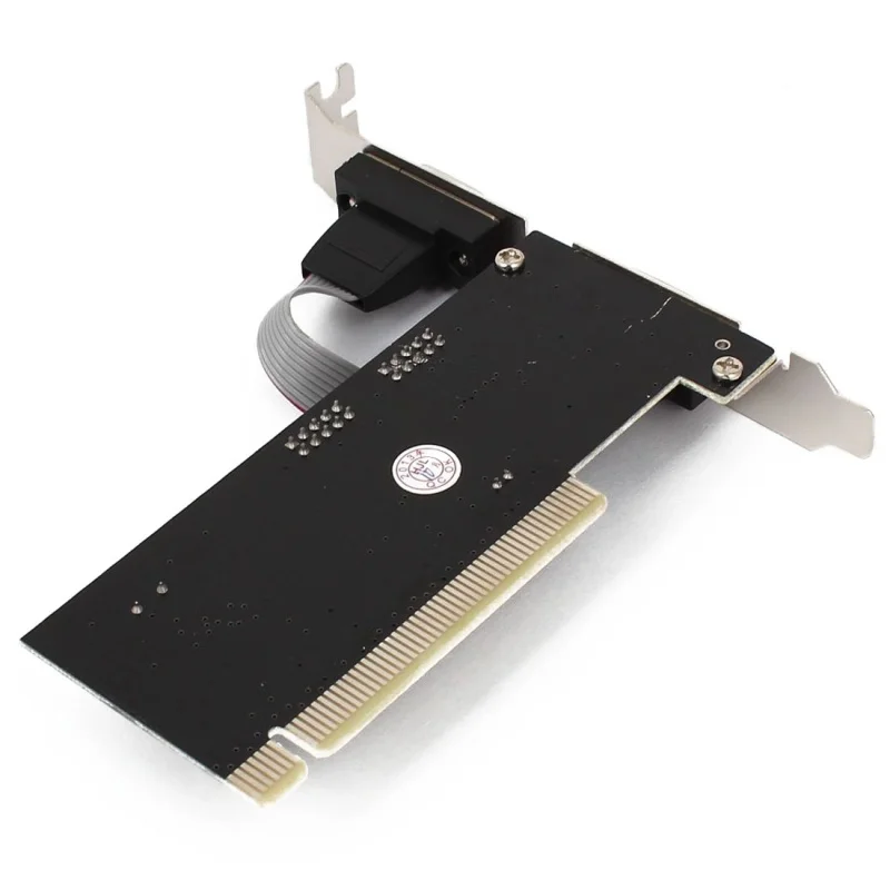 2 порта PCI serial RS232 DB9 адаптер контроллер карты Поддержка компьютерной черный +