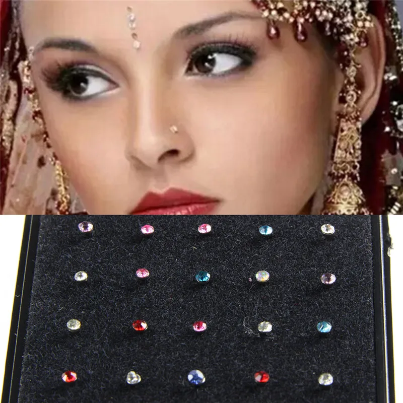 60 шт. Новое поступление кольцо для носа из нержавеющей стали пирсинга|stainless steel nose