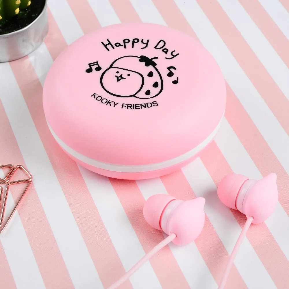 Новое поступление чехол Macaron милый дизайн наушники Заушник kooky friends содержит