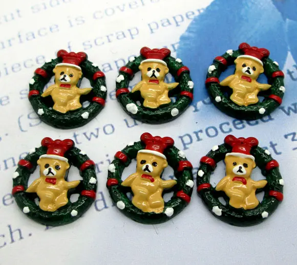 

20Pcs Resin Christmas Snowman Crafts Flatback Cabochon Scrapbooking Decorations Fit Hair Clips Embellishments Beads Diy