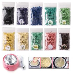 Гранулы для безболезненного удаления волос для мужчин и женщин, твердый воск в гранулах для горячего удаления волос, без полосок, для зоны бикини, тела, 100 г