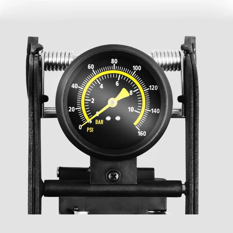 Велосипедный насос ножной высокого давления для воздушных колес велосипеда, электротранспорта, мотоцикла, складной, портативный, мини.