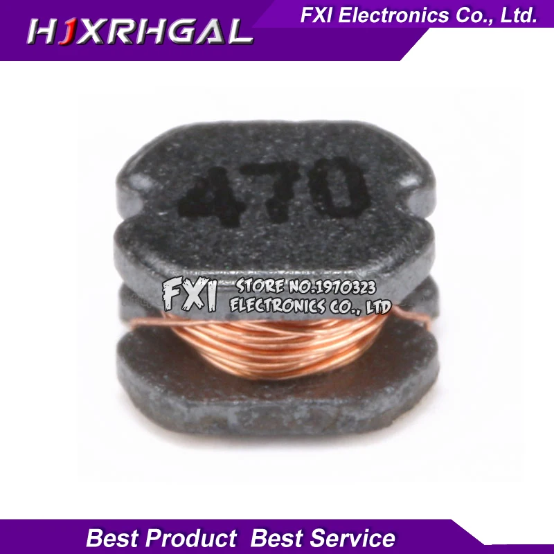 10 шт. CD43 47UH (470) индукторы проволочная рана чип экранированная Катушка