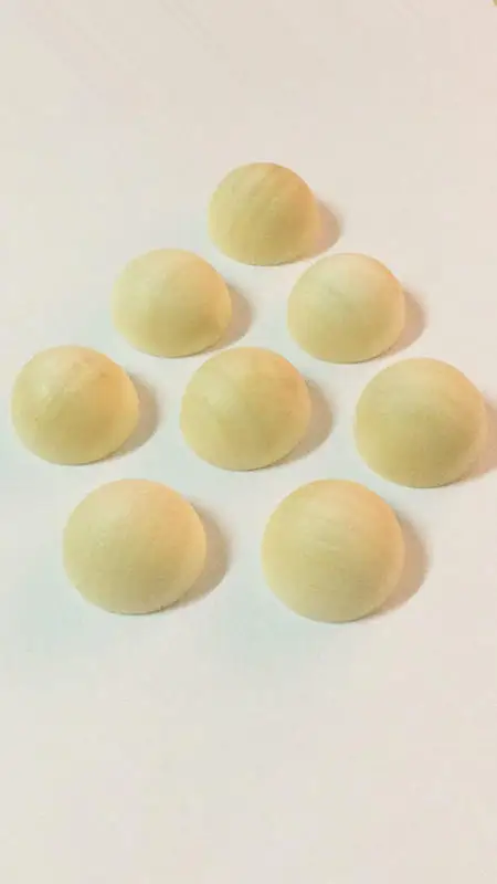 20 шт. незавершенные полусферические подвески из натуральной древесины мм |