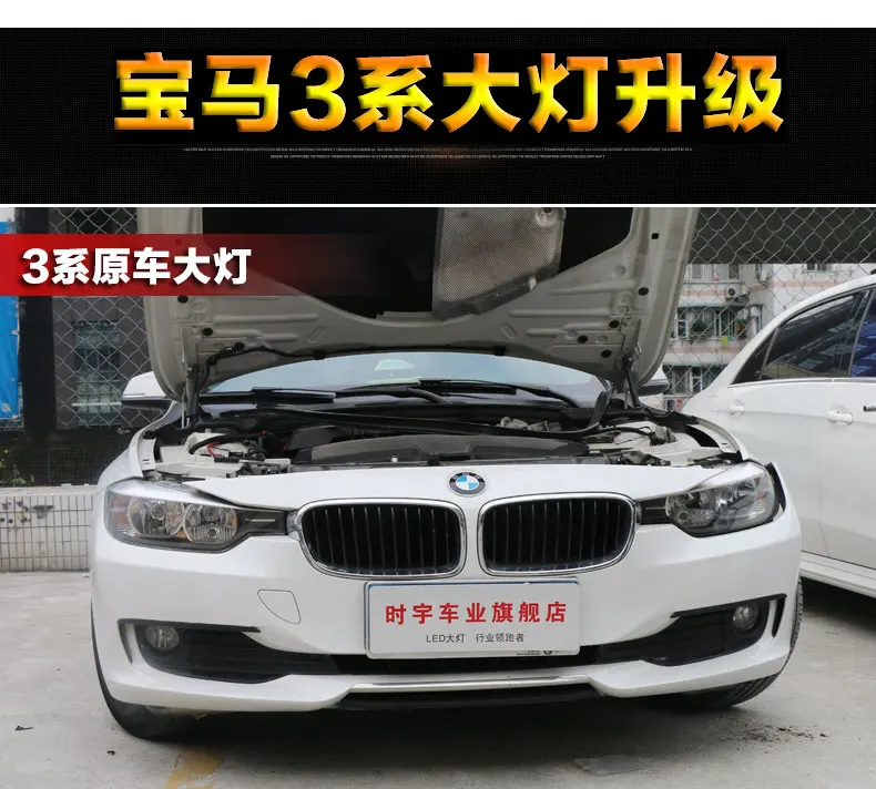 АКД стайлинга автомобилей для F30 F35 фары 2013- 320i 318i 325i фары DRL HID фара ангельский глаз биксеноновые фары аксессуары