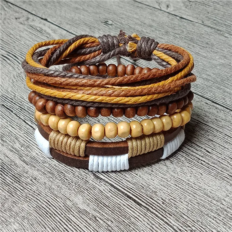 Браслеты и браслеты мужские кожаные 2018 браслет ювелирные изделия с подвесками в