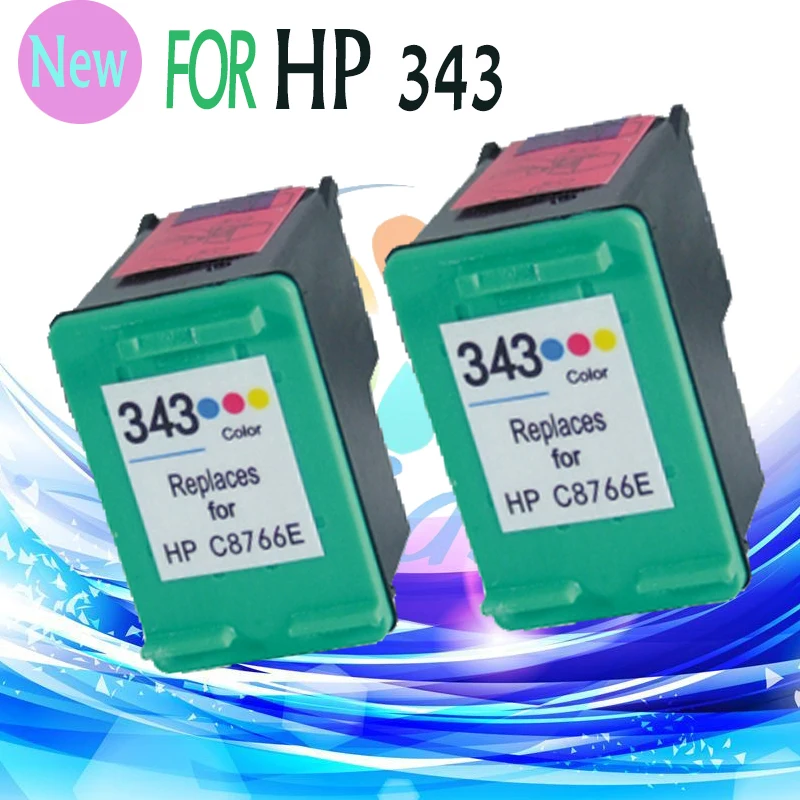 Горячие продажа 2x совместимы Color Cmy Картридж для HP 343 Tri-color hp343 DJ 6540/6620/6840/PSC