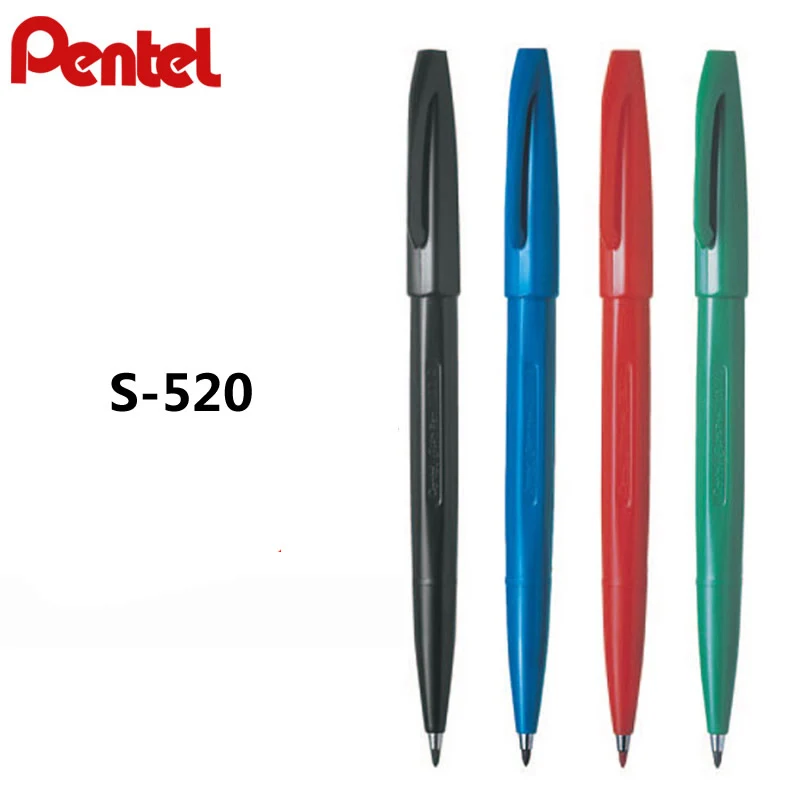 Ручка-вывеска Pentel 2 0 мм для графического письма черная/синяя/зеленая/красная