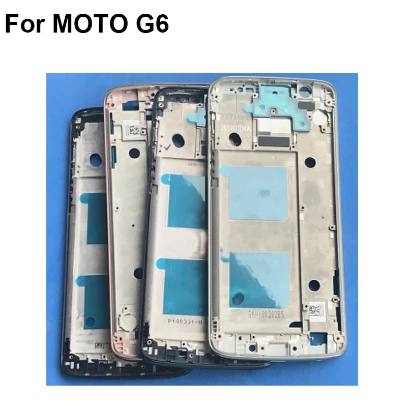 Оригинальный держатель для ЖК-экрана передняя рамка MOTO G6 MOTOG6 корпус средняя XT1925-10
