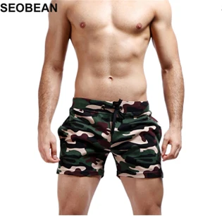 SEOBEAN зеленые кокосовые деревья Мужская купальная одежда, шорты, сексуальные Sunga Masculina мужские плавки мужские трусы спортивные мужские плавки 366