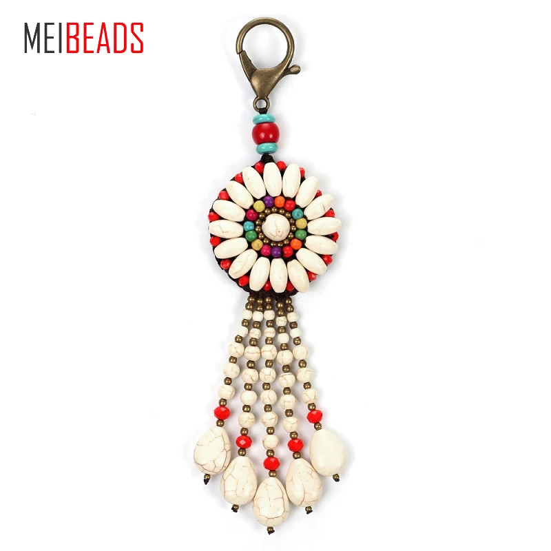 Металлический брелок MEIBEADS бронзовое кольцо для ключей в виде капель воды ручной