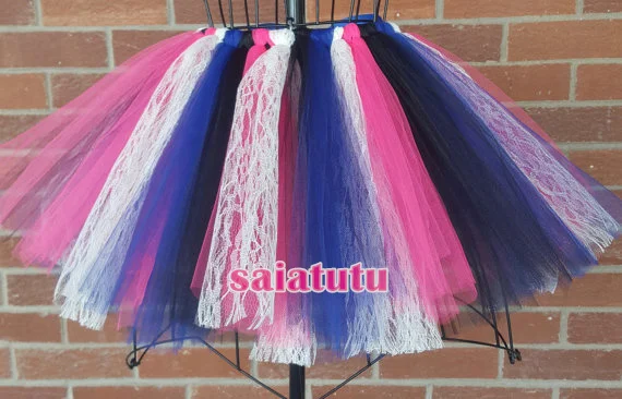 Королевское голубое кружево юбка-пачка для маленьких девочек юбка-американка