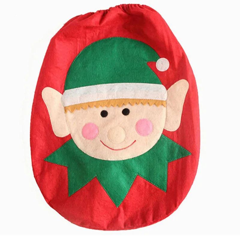 2019 рождественские украшения крышка на сиденье унитаза снеговик Санта-Клаус для