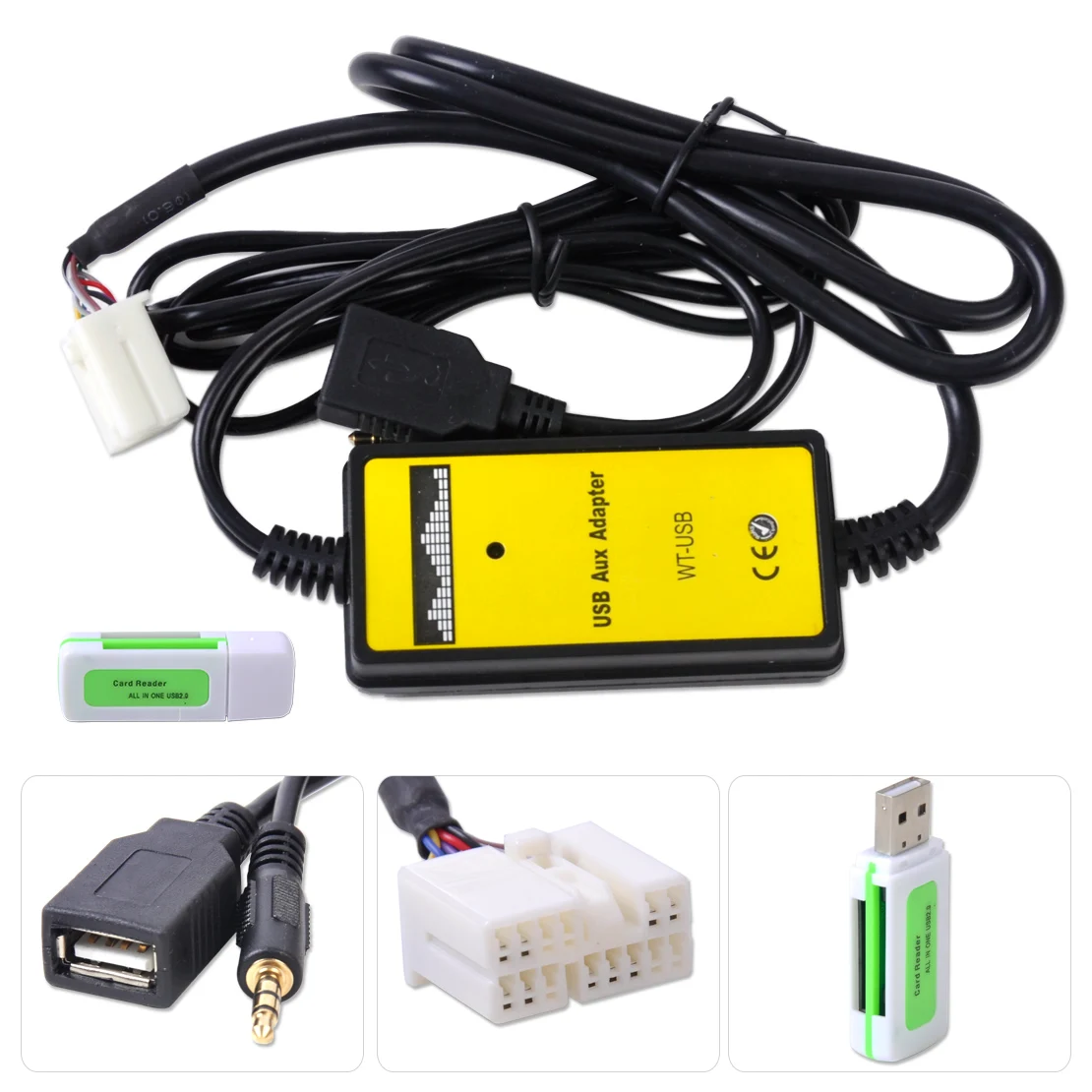 Автомобильный адаптер DWCX для Honda Accord Element Civic USB-кабель смены интерфейса CD AUX