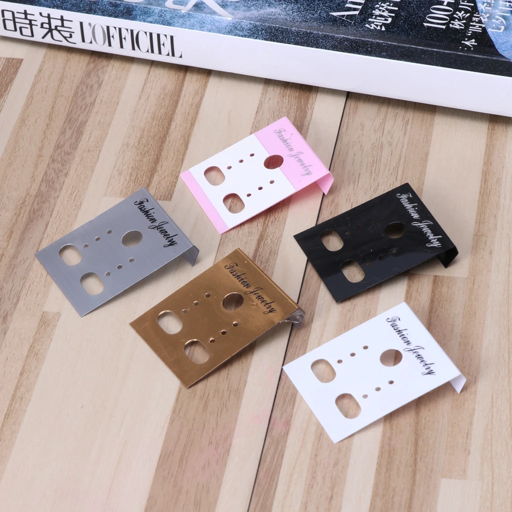 Пластиковые витрины для сережек 100 шт. Висячие держатели бирок витрин ювелирных