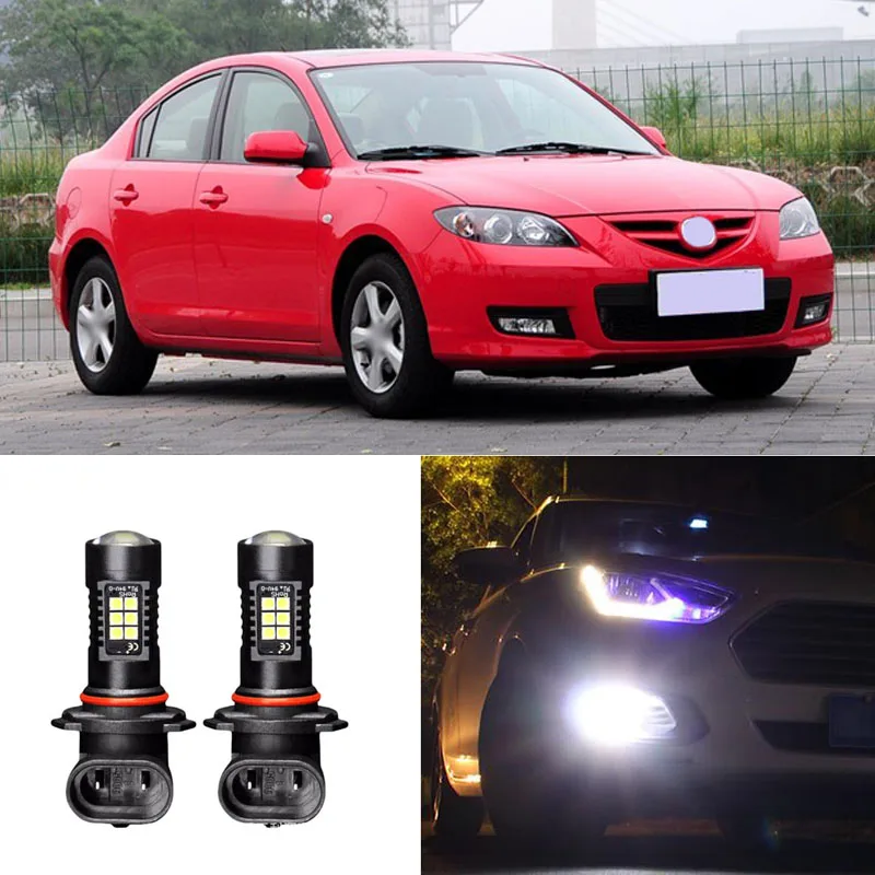 Светодиодные противотуманные фары Canbus H11 3030 21SMD для Mazda 3 2006 2010|Сигнальная лампа| |