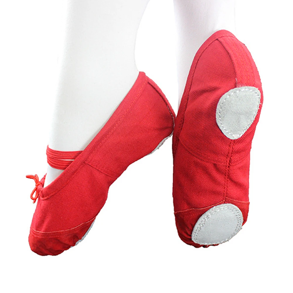 Для женщин танцевальная обувь для девочек коврик йоги из мягкой кожи Разделение